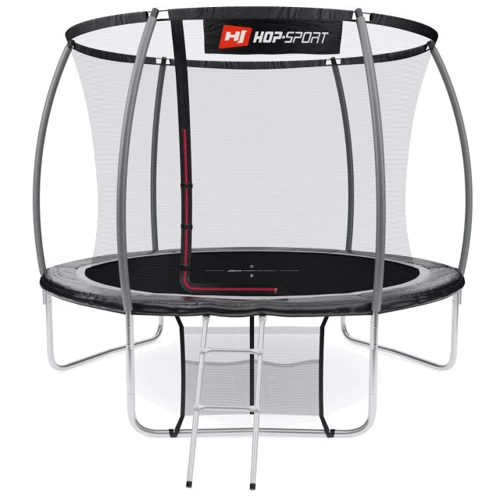 Батут Hop-Sport Premium 10ft black/grey із внутрішньою сіткою 305 см