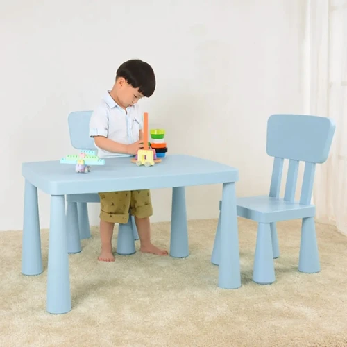 Детский столик с 2-мя стульями Bambi голубой (M 6176-4)