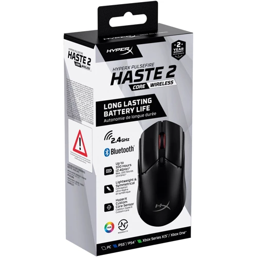 Мышь HyperX Pulsefire Haste 2 Core Wireless Black (8R2E6AA) фото 12