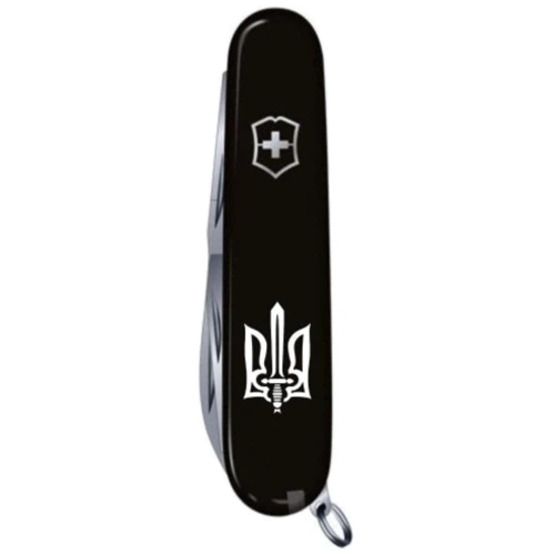 Мультитул Victorinox Spartan Ukraine 91мм/12 функций/черный /Трезубец ОУН (1.3603.3_T0300u): Количество функций 12