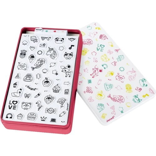 Набор для творчества Janod Штампы Смайлы 50 шт (J07801): Производитель Janod