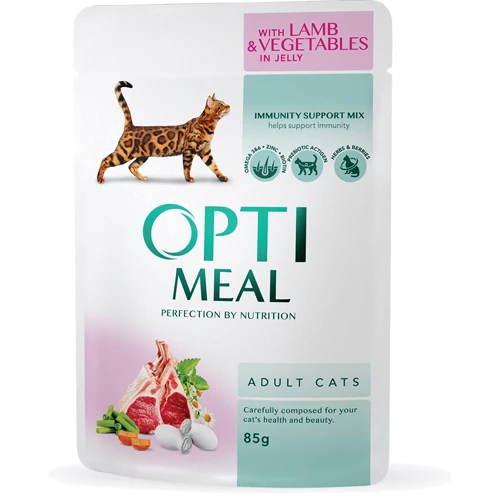 Влажный корм Optimeal for adult cats Набор #3 для взрослых кошек (3+1) 85 г (4820215363815) фото 11