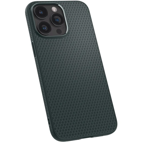 Чехол для iPhone Spigen Liquid Air Abyss Green (ACS06564) for iPhone 15 Pro Max: Материалы поликарбонат и полиуретан