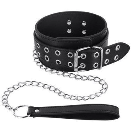 Ошейник с поводком Fetish Tentation Eyalets and Leash
