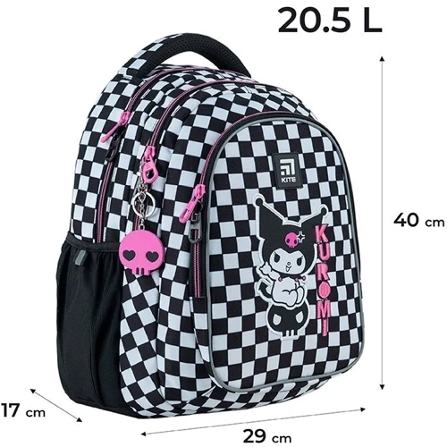 Рюкзак Kite Education teens 8001M Kuromi (HK24-8001M): Тип Подростковый рюкзак