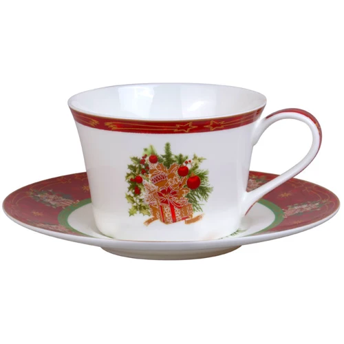 Чашка з блюдцем Lefard Сhristmas collection 2 пр. (986-051)