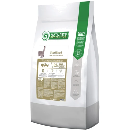 Сухий корм для котів Nature's Protection Sterilised Adult для стерилізованих котів та котів 18 кг (NPB46033)