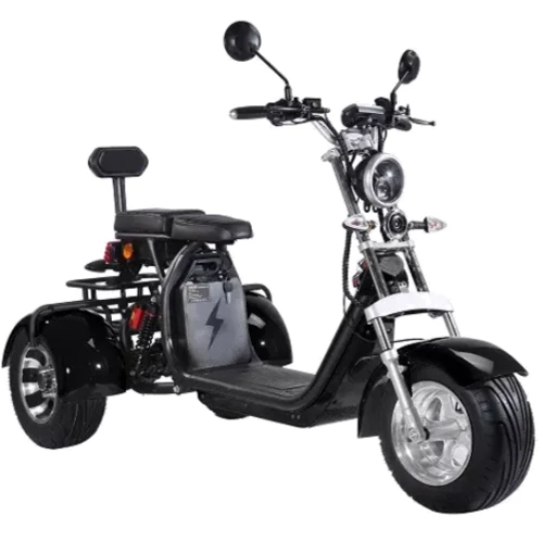 Електроскутер Rooder Citycoco Trio 2000W 60V12Ah Black (00000051809)