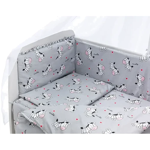 Комплект постельного белья Qvatro Gold (зебры) серый (RG-08)