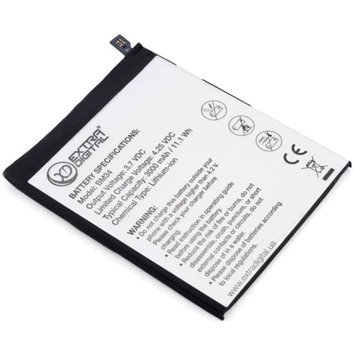 Аккумулятор ExtraDigital 3000mAh (BM34) for Xiaomi Mi Note Pro: Производитель ExtraDigital