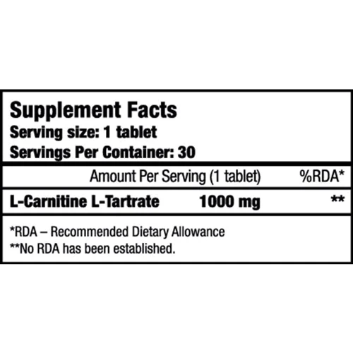 Жиросжигатель BioTechUSA L-Carnitine 1000 mg 60 tabs: Пол Унисекс