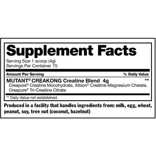 Креатин Mutant Creakong 1000 g /250 servings/ Unflavored