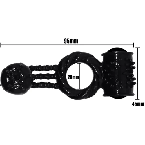 Эрекционное вибро кольцо с стимулятором клитора BAILE Sweet Vibration Ring, BI-014080-1