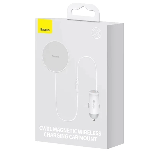 Держатель Baseus Car Holder Air Vent CW01 15+25W White for iPhone 16 I 15 I 14 I 13 I 12 series фото 6
