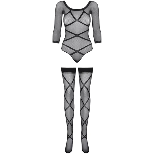 Бодистокинг Obsessive Bodystocking G320 black S/M/L