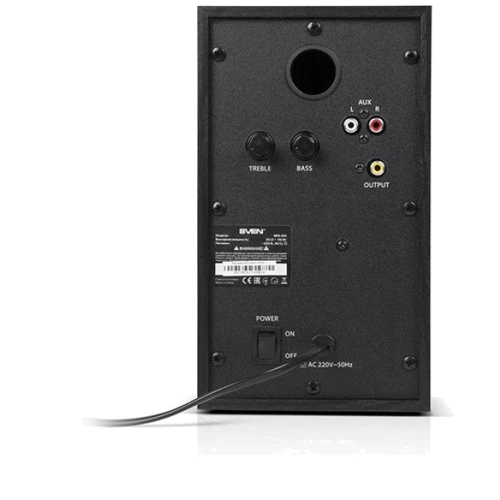 Акустична система SVEN SPS-615 Black: Діапазон відтворюваних частот 60-20000 Гц