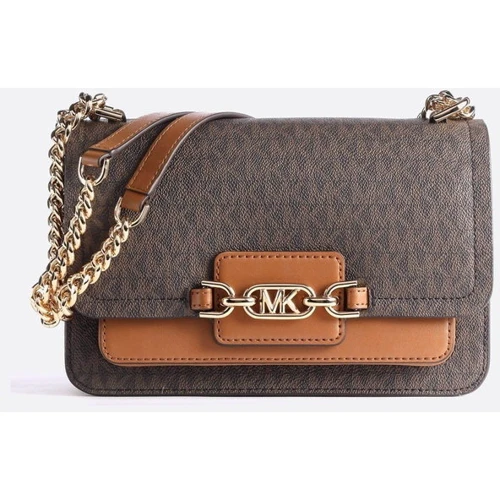 Жіноча сумка крос боді Michael Kors HEATHER LG SHLDR темно-коричнева (30S2G7HL3B252)