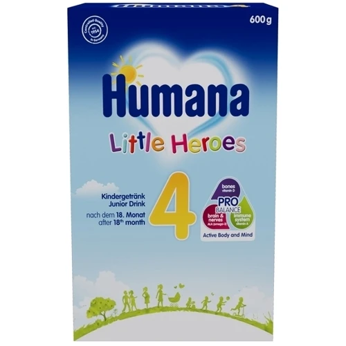 Сухая молочная смесь Humana 4 Маленькие Герои от 18 мес. 600 г