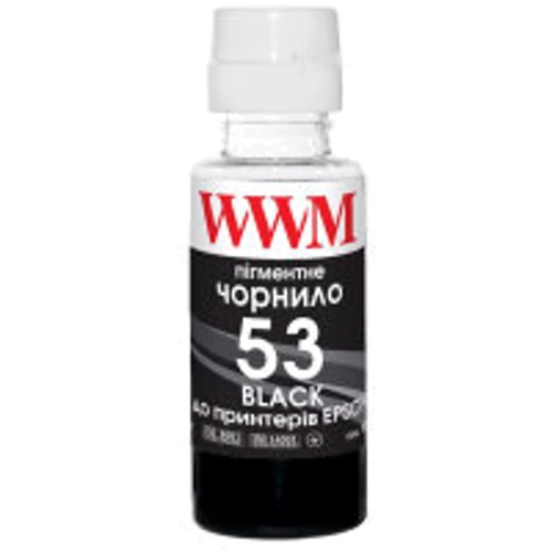 Чернила WWM HP GT53 100г Black Pigment, для Ink Tank 115/315/319 (H53BP)
