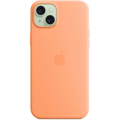 Чехол для iPhone Apple iPhone 15 Plus Silicone Case with MagSafe - Orange Sorbet (MT173ZM/A): Тип чехла накладка на заднюю часть