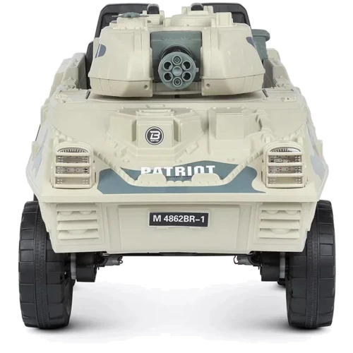 Детский электромобиль танк Bambi Racer 140W, белый (M 4862BR-1): Рекомендуемый возраст от 3 лет до 8 лет
