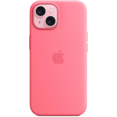Чехол для iPhone Apple iPhone 15 Silicone Case with MagSafe - Pink (MWN93ZM/A): Цвет розовый