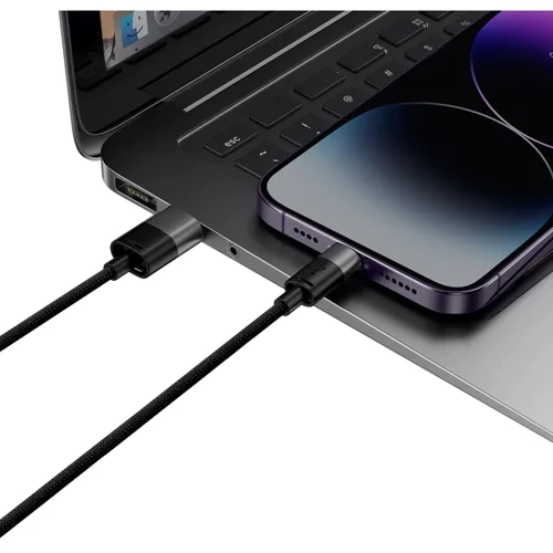 Кабель Baseus USB Cable to Lightning/microUSB/USB-C StarSpeed Fast Charging 3.5A 0.6m Black (P10319900111-00) фото 4