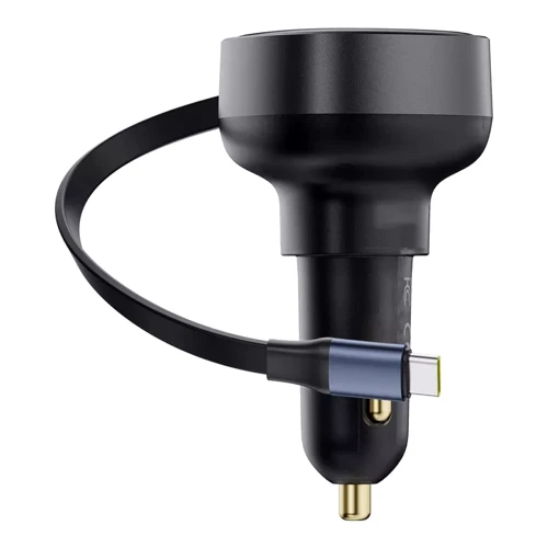 Зарядное устройство Baseus Car Charger USB-C Enjoyment Pro with Cable 60W Black (C00057802111-01)