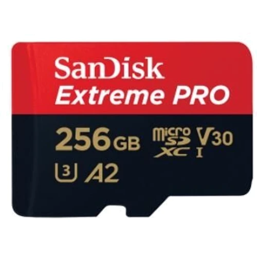 Карта памяти SanDisk 256GB microSDXC Class 10 UHS-I V30 U3 A2 Extreme Pro + adapter (SDSQXCZ-256G-GN6MA): Тип карты MicroSDXC