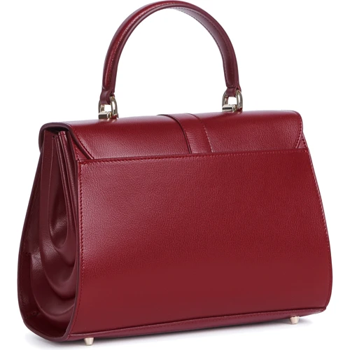 Жіноча сумка-сетчел Furla 1927 Opera M Top Handle бордова (BAPNJBXAVO000CGQ00): Фактура матова, Зерниста