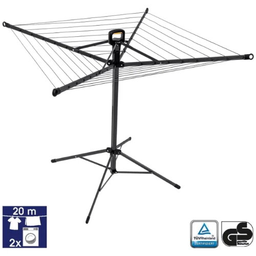 Сушилка Casa Si Pop-Up Rotary 20 м Anthracite напольная (CS92039B)