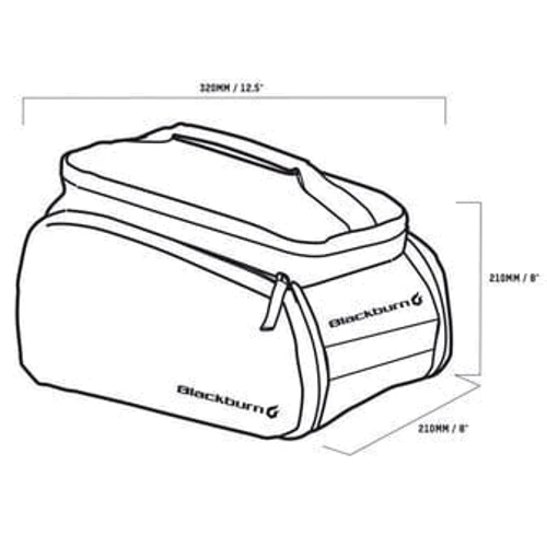 Велосумка Сумка на багажник Blackburn Local Grocery Pannier 15 л влагозащитный серо-черный (7099758): Производитель Blackburn