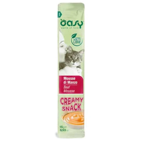Лакомство для кошек OASY CAT Сreamy Говядина (4х15) 60 г (8054329510681): Вид Паста