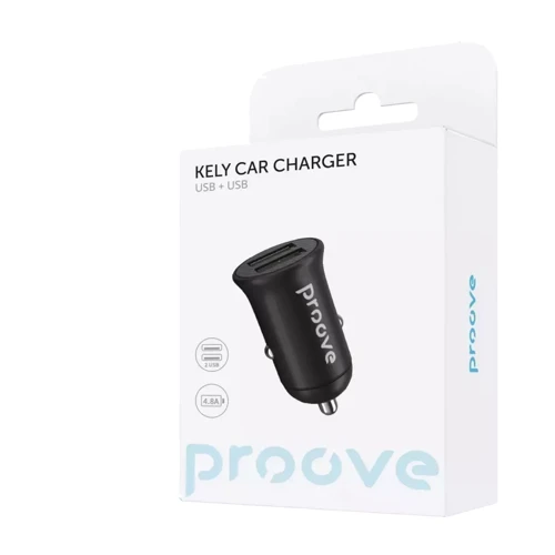 Зарядний пристрій Proove Car Charger 2xUSB Kely 10W Black фото 8