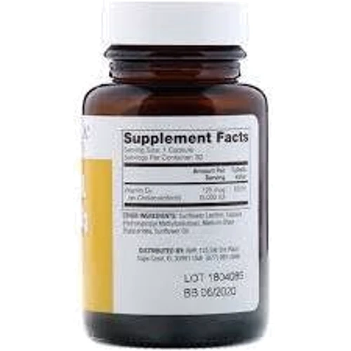 Dr. Mercola Liposomal Vitamin D3 5,000 IU 30 Caps Вітамін Д3 ліпосомальний: Тип вітамін D