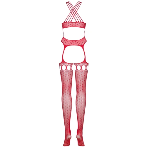 Бодистокинг Obsessive Bodystocking G313 red S/M/L