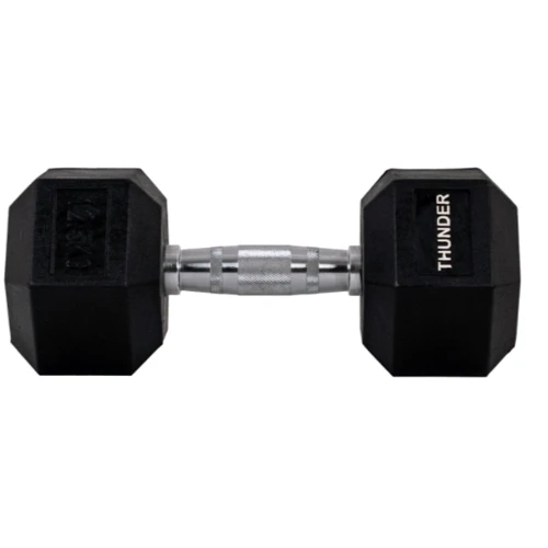 Гантель Thunder 12.5 кг (HEXAGONAL-DUMBBELLS-12,5K): Количество гантелей, шт 1