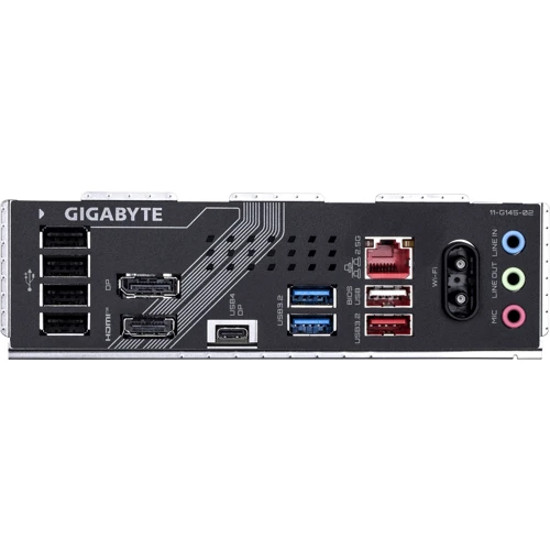 GIGABYTE B860 GAMING X WIFI6E UA: Разъемы на задней панели USB 3.2 Gen 1, USB 3.1 Gen 2, USB 2.0, Ethernet RJ-45, HDMI, DisplayPort