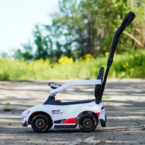 Каталка-толокар 2в1 Bambi Toyota белый (M 6129EL-1)