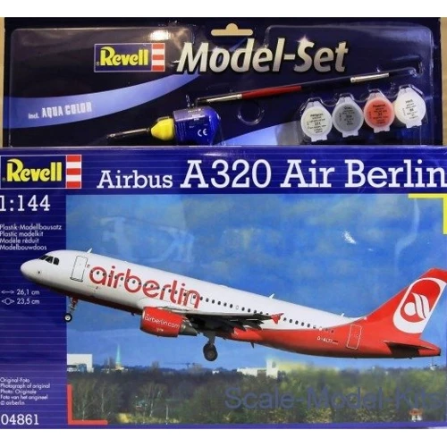 Подарунковий набір Revell Аеробус Airbus A320 AirBerlin 1:144 (64861)