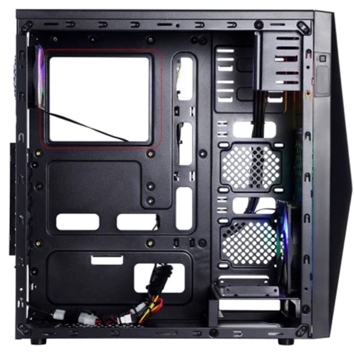 Корпус QUBE Flash Black (FLASH_W3NU3): Типоразмер Mid Tower