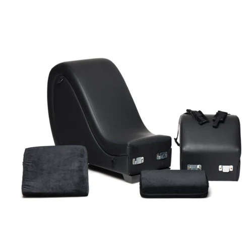 Секс-крісло з подушками Master Series Kinky Sex Lounge with Cushions Black