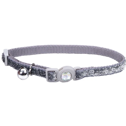 Безпечний нашийник Coastal Fashion Safe Cat для котів сріблястий 1x30 см