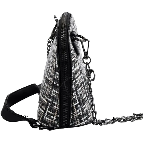 Женская сумка-купол Valiria Fashion черная (4DETBI1805-2): Фактура Плетеная, Матовая