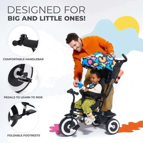Триколісний велосипед Kinderkraft Aston Happy Shapes (KRASTO00HAP0000): Рекомендований вік от 9 месяцев