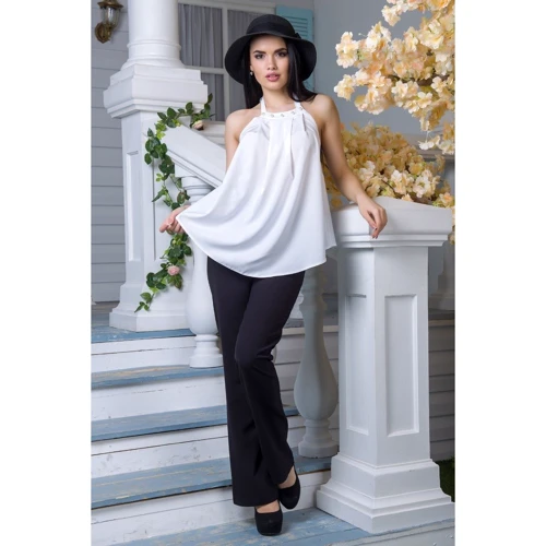 Топ FLFashion Флейта ЖБФ 1082 42-44 белый без рукава