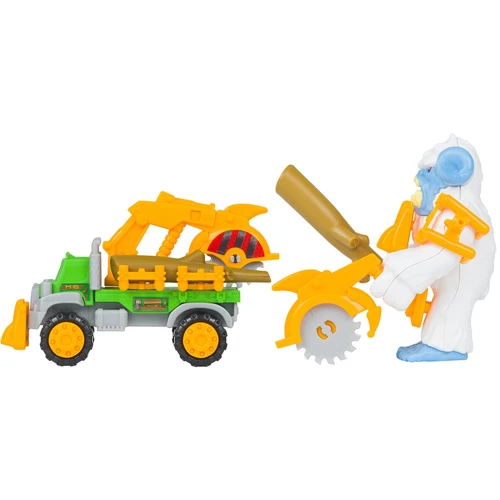 Ігровий набір Road Rippers Snap'n Play Monsters Attack - White yeti vs Green log truck (20303)