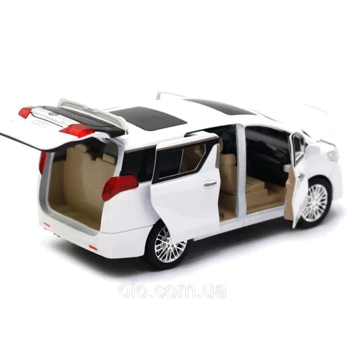 Машинка металлическая коллекционная Автопром Toyota Alphard 1:29 свет, звук (68481): Материал Пластик, Металл
