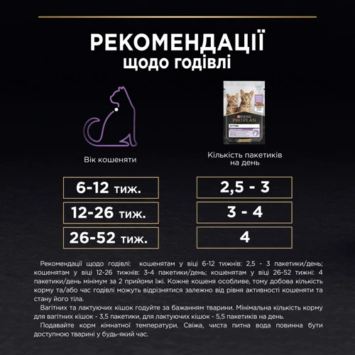 Влажный корм Pro Plan Kitten Nutrisavour для котят кусочки индейки в соусе 26х85г (7613036093453) фото 10