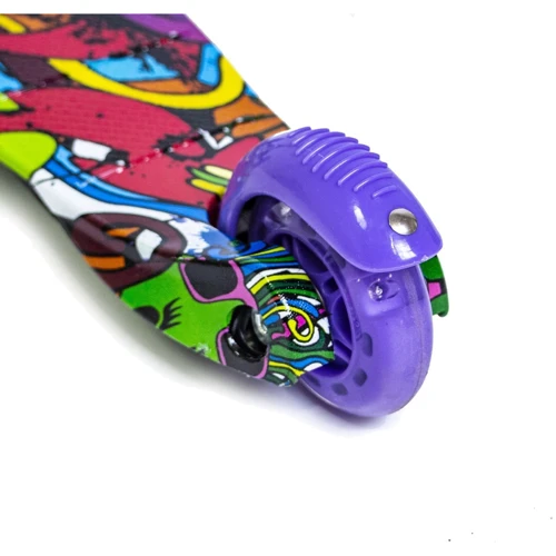 Детский самокат Micro Mini. Graffity Violet (все колёса светятся): Максимальная допустимая нагрузка, кг 40 кг